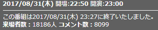来場者数9話