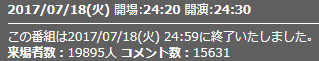 来場者数1話