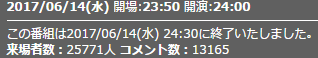 来場者数9話