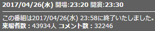 来場者数3話