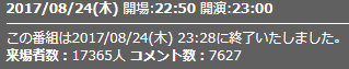 来場者数8話