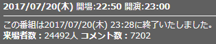 来場者数3話