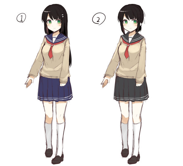 全身ラフ