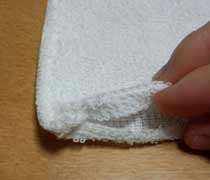 幼稚園児用ミニサイズ雑巾の作り方