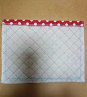 基本のレッスンバッグのポケットの作り方