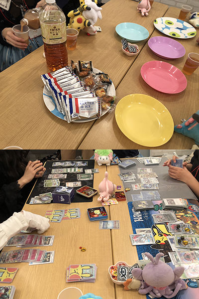 非公認イベント「ポケカ女子のお茶会」1、交流と対戦の様子(2018年3月)