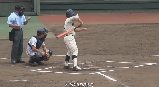 滑川総合の代打・馬場優治君