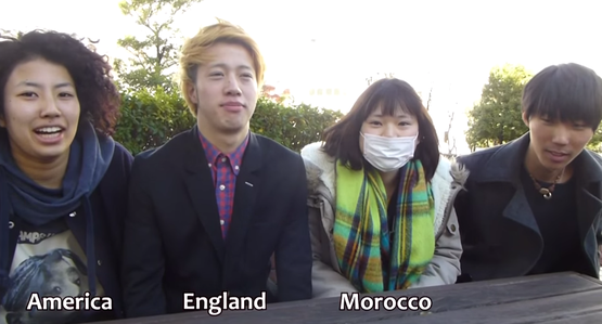 外国人像 日本の学生にインタビュー