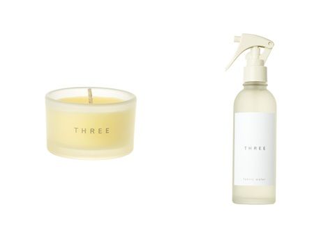 「ルームキャンドル SQ」「ファブリックウォーター」 快眠 THREE セット グリーティング キット ルームキャンドル ファブリックウォーター