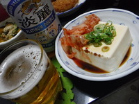 キムチ冷奴