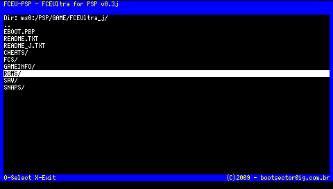 FCEUltra for PSP (2)