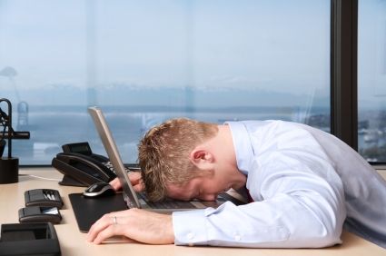 tired businessman photo