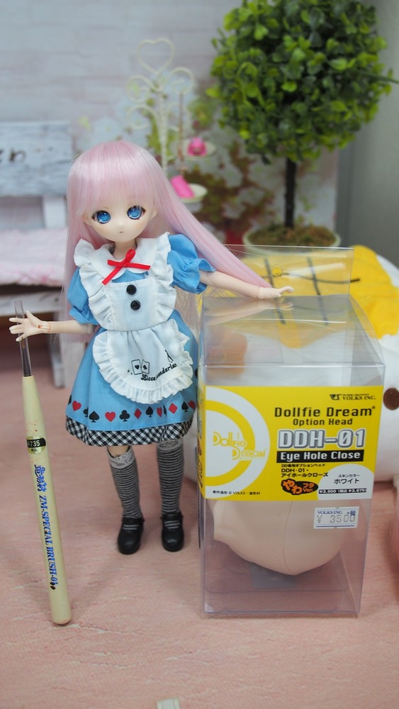 DDH-01ヘッド（ホワイト肌）のメイクカスタムやってみた。 あと