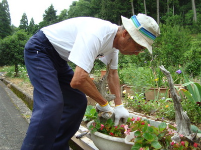 小西さん作業中