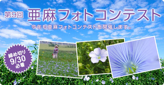 第9回フォトコンテスト開催のお知らせ