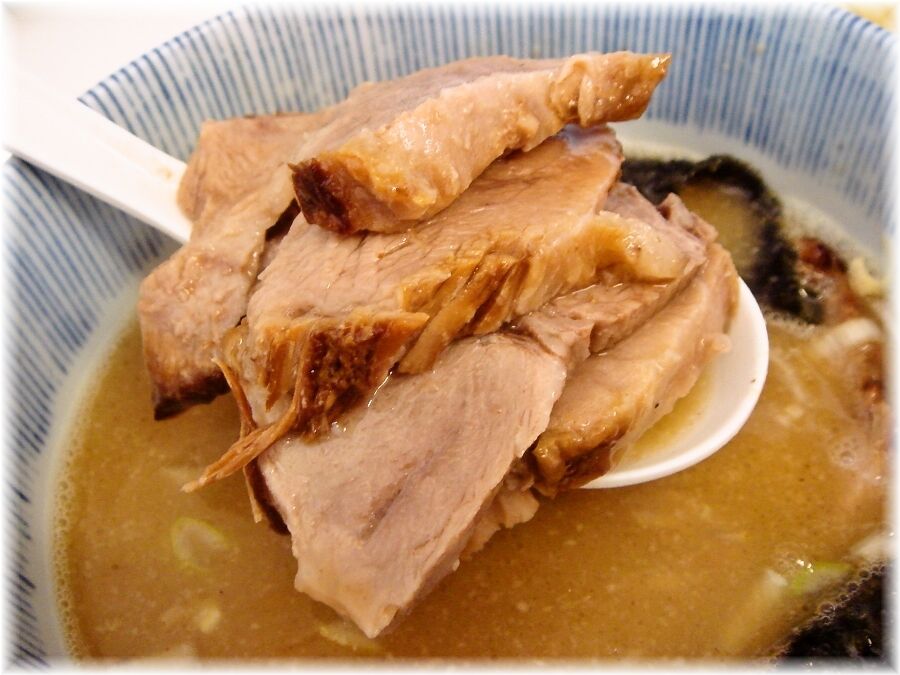 つけ麺の未来 あつもり(並)のチャーシュー