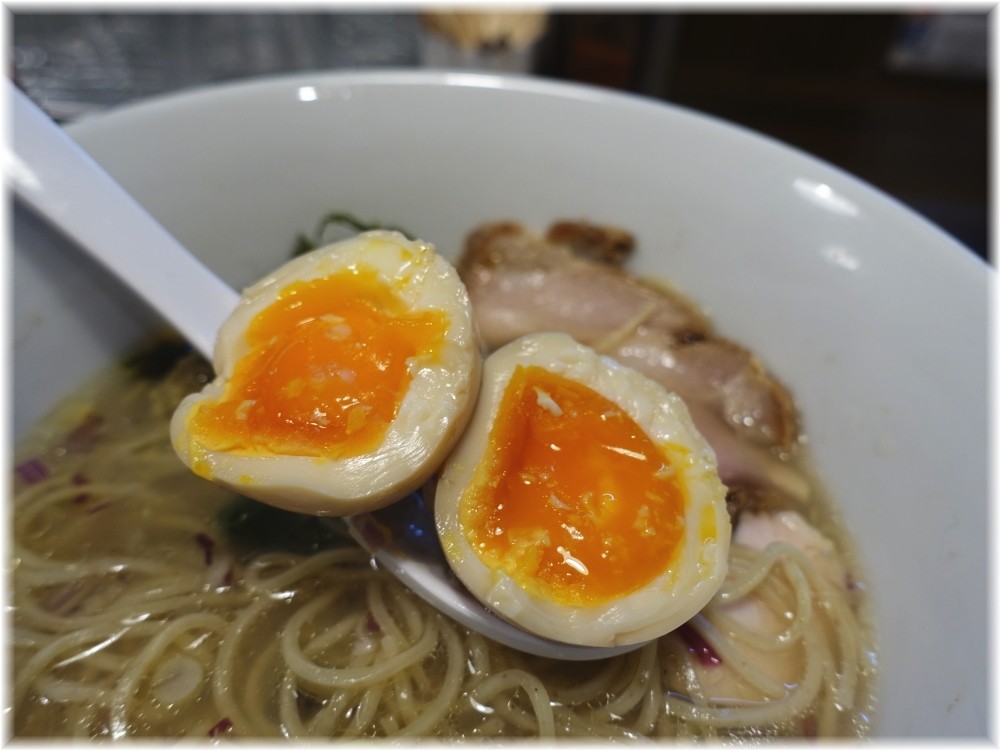 貝節麺raik 特製貝節潮そばの味玉