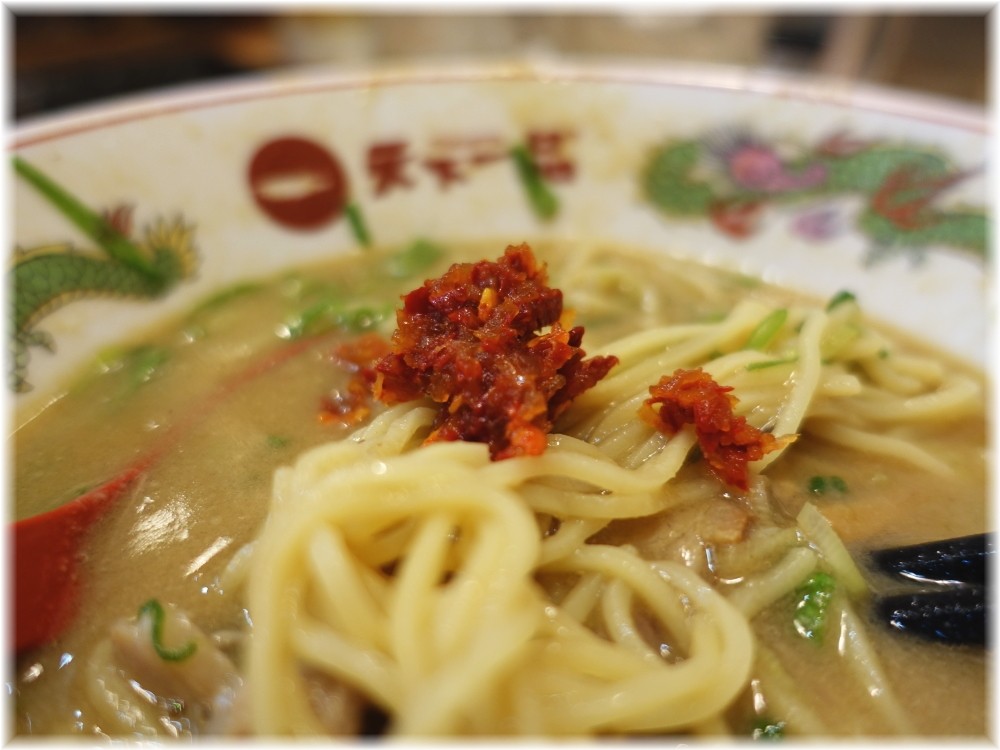 天下一品水道橋西口店 ネギラーメンにニンニク味噌