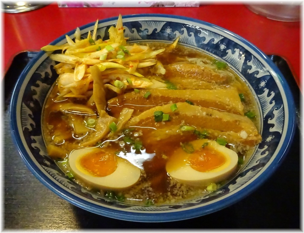 紺のれん鴻巣店 ねぎ豚らーめん(醤油)