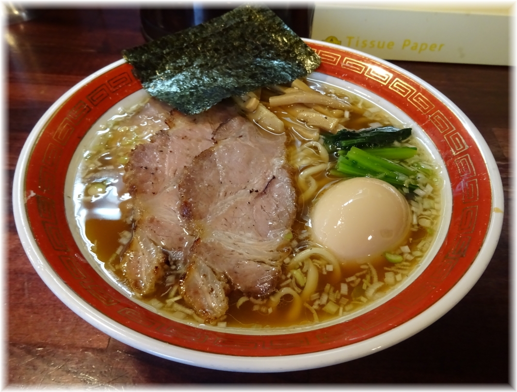 麺処懐や 特しょうゆ(平打)