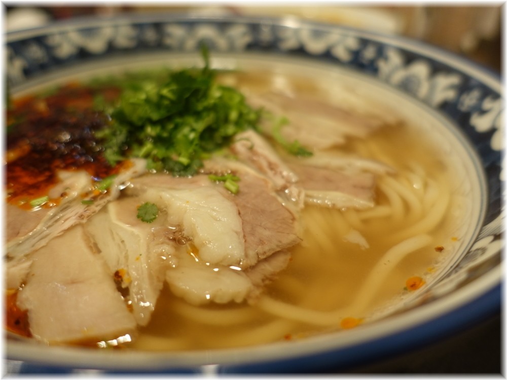 蘭州牛肉麺馬記 蘭州牛肉麺の具