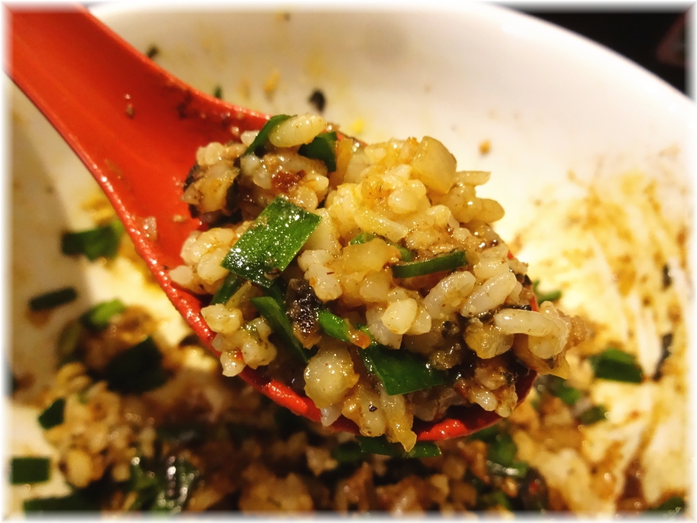 台湾まぜそばあびすけ 味玉入り台湾まぜそばに追い飯2