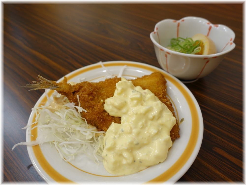 ニューあかり アジフライ
