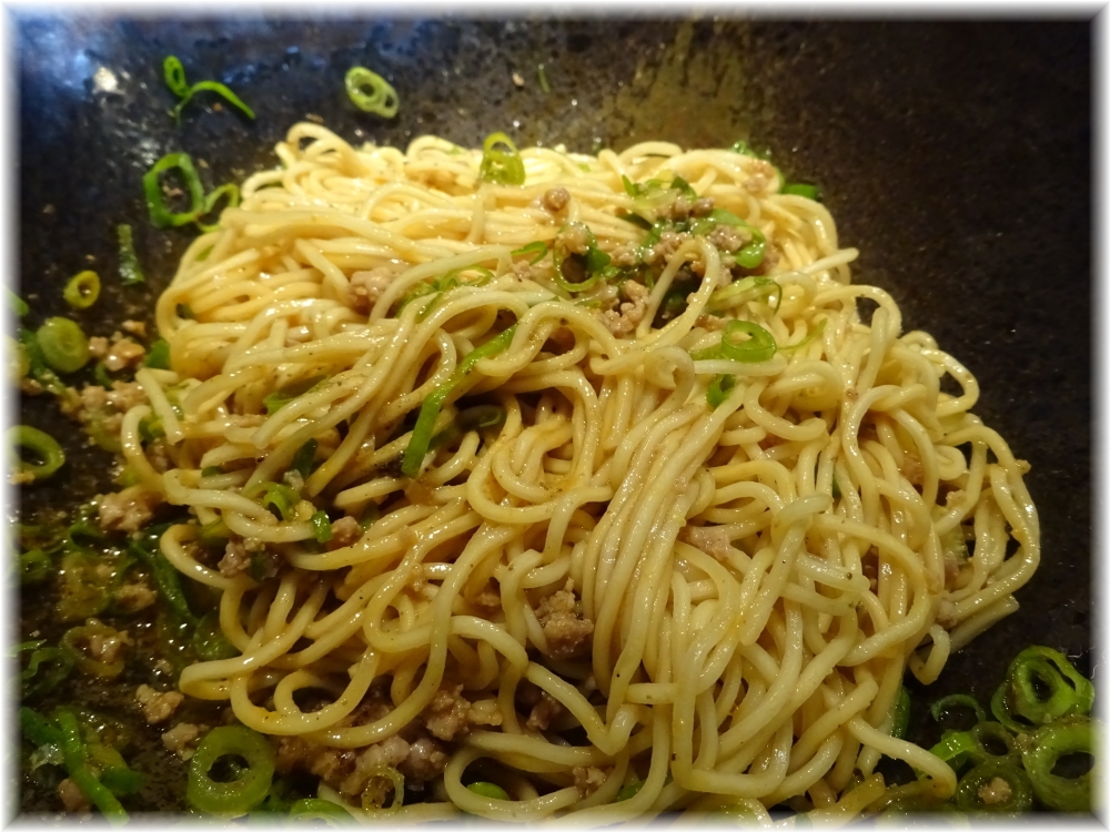 KING軒 汁なし坦担麺のまぜまぜ後
