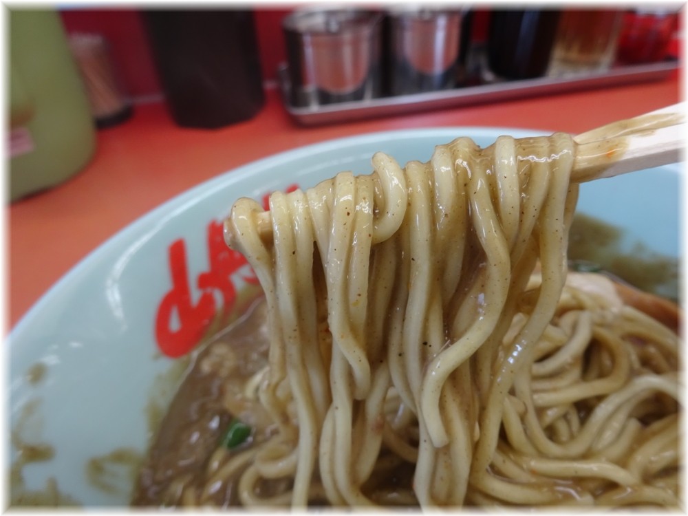山岡家宮前店 鬼煮干しラーメンの麺