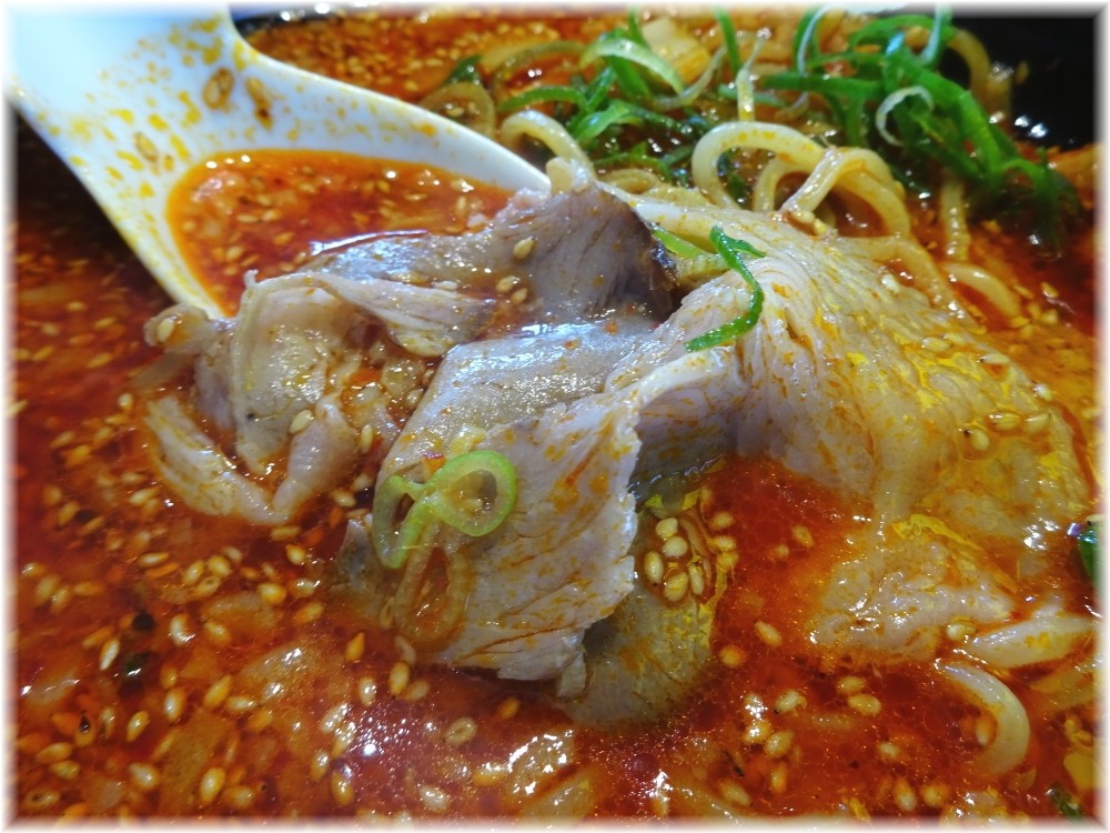 来来亭鴻巣店 赤味噌ラーメンのチャーシュー