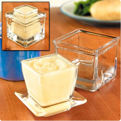 butter_keeper_outside_fridge 中身が見えるガラス製バターキーパー butter_keeper_outside_fridge 中身が見えるガラス製バターキーパー