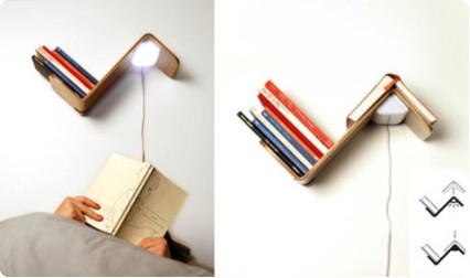 lililight ブックマークと読書灯のスイッチをひとつの動作でできる本棚 lililight ブックマークと読書灯のスイッチをひとつの動作でできる本棚