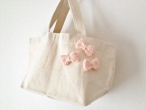 お出掛けミニリボン(ピンク)2
