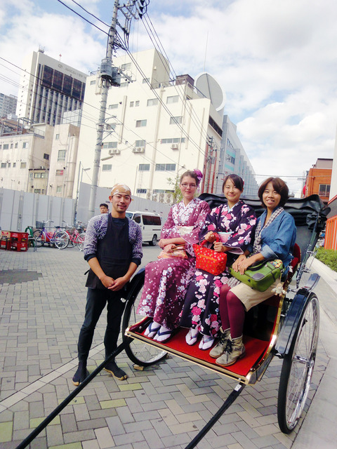カップル割も人力車《松風》さんとの特別割引きも大好評中
