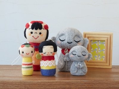 羊毛で地蔵とこけしを作りませんか？ : ハマナカが運営する、手編みと