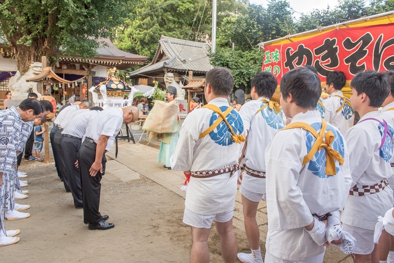 船橋市印内・八坂神社の祭礼2016-5(みこし)