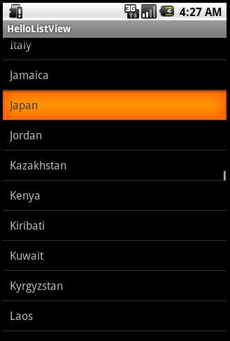 listview