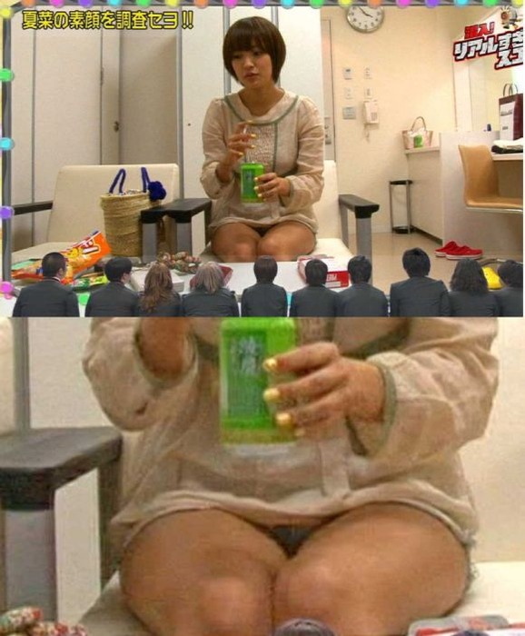 パンチラしてる夏菜のエロキャプ画像など