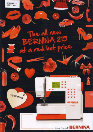 有名なブランド  ミシン限定品 red simply B215 ベルニナ その他