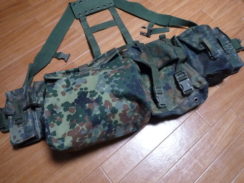 ベルトにG36マグポーチを付けた図