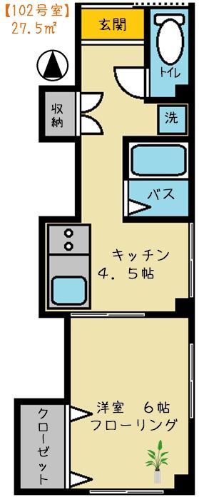 間取りリバティ102池袋字入り