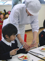 幼稚園での料理マナー講習