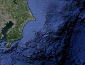 断層帯海底部