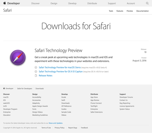 Safari - Downloads - Apple Developer (20160804)