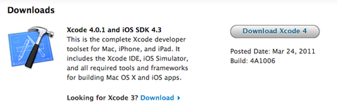 Xcode 4.0.1