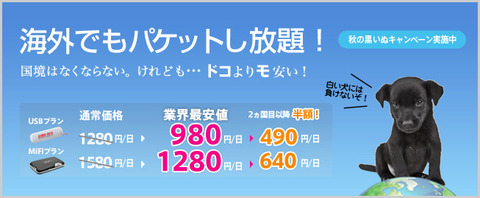 グローバルデータ 黒いぬキャンペーン