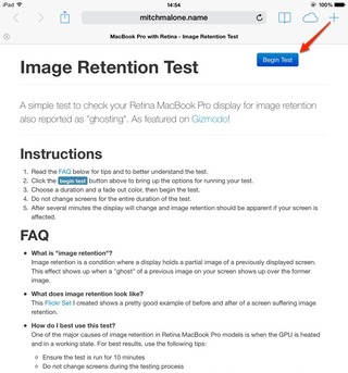 Image Retention Test-1