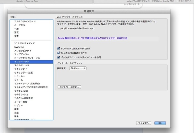 Adobe Raderのインターネット環境設定