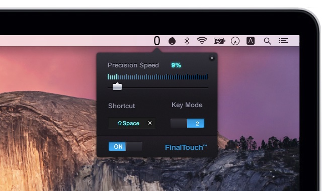 ショートカットキー1つでマウスポインタの移動速度を変えられるデザイナー向けMac用ユーティリティアプリ「FinalTouch」が無料セール中。