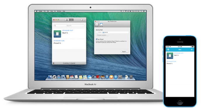 iPhoneとMac-Bits